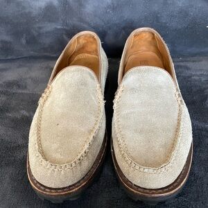 Men's Suede Loafers - Tan